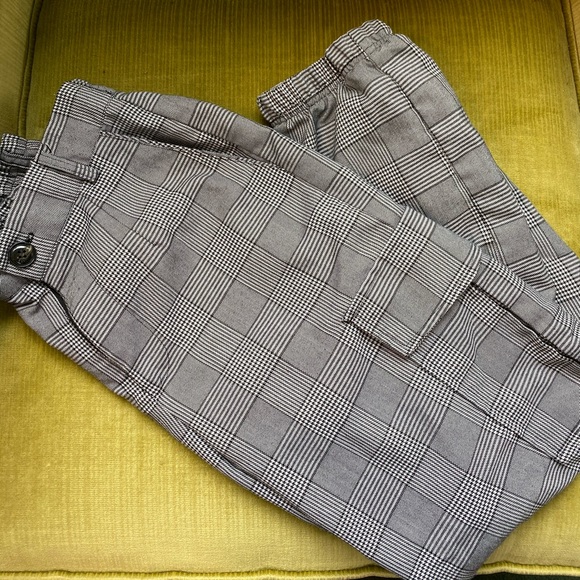 Gingham patterned joggers - Picture 5 of 8